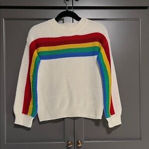 Rainbow Stripe Women's Sweater
